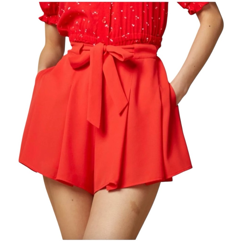 Sunday Best Westley Shorts Red Feminine Sultry Elevated Coquette Rockabilly 8